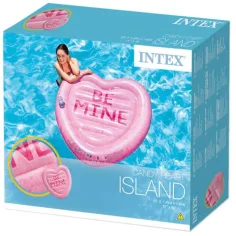 Intex: Бонбонено сърце остров надуваем дюшек 145x142см изображение 2