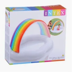 Intex: Дъга облак надуваем бебешки басейн 142x119x84cm