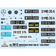 Italeri 1/16 Mercedes-Benz 300SL Gullwing автомобилен модел изображение 2