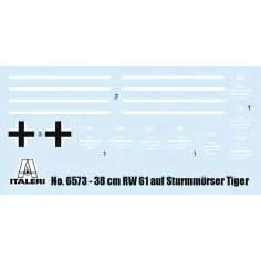 Italeri 1/35 38 cm RW 61 auf STURMMORSER TIGER танк модел изображение 2