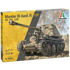 Italeri 1/35 Marder III Ausf. H Sd.Kfz.138 танк модел