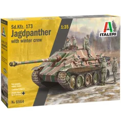 Italeri 1/35 Sd.Kfz.173 Jagdpanther танк с екипаж в зимна униформа модел