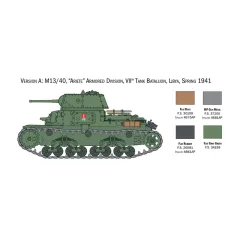 Italeri 1/56 Италиански танкове и Semoventi танк модел изображение 3