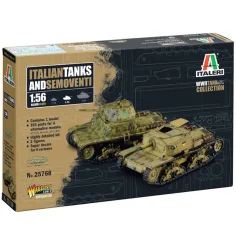 Italeri 1/56 Италиански танкове и Semoventi танк модел