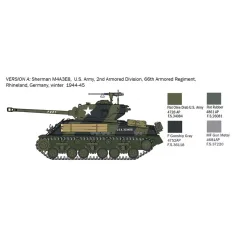 Italeri 1/56 M4A3E8 Sherman Fury танк модел изображение 3