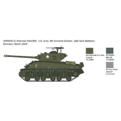 Italeri 1/56 M4A3E8 Sherman Fury танк модел изображение 4
