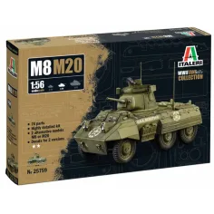 Italeri 1/56 M8/M20 танк модел