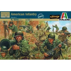 Italeri 1/72 Американска пехота от Втората световна война. фигурки на войници модел