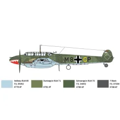 Italeri 1/72 Bf 110 C Zerstörer изтребител модел изображение 6