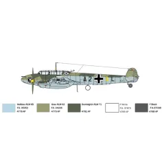 Italeri 1/72 Bf 110 C Zerstörer изтребител модел изображение 7