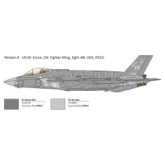 Italeri 1/72 F-35A Lightning II изтребител модел изображение 3