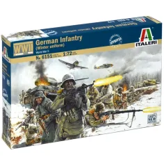 Italeri 1/72 Германски пехотинци с зимна униформа - Немски зимни униформени военни фигури модел