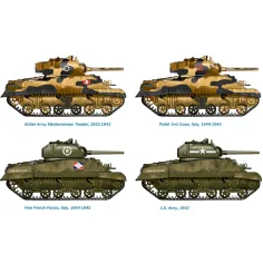 Italeri 1/72 M4A2 Sherman III танк 2бр. комплект за моделиране изображение 3