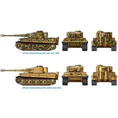 Italeri 1/72 Pz. Kpfw. VI Tiger I Ausf. E Tigris танк 2бр. комплект за моделиране изображение 3