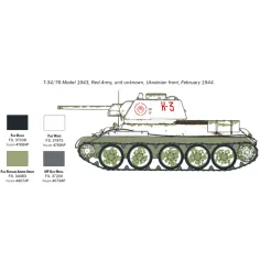 Italeri 1/72 T-34/76 Модел 1943 танк модел изображение 4