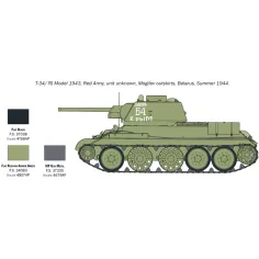 Italeri 1/72 T-34/76 Модел 1943 танк модел изображение 5