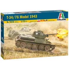 Italeri 1/72 T-34/76 Модел 1943 танк модел