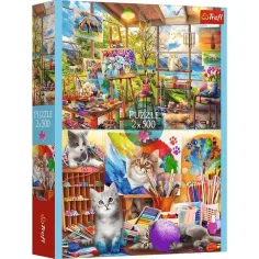 Изкуството на живописта 2x500бр. пъзел - Trefl