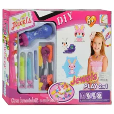 JewelsPlay: 2 в 1 комплект за изработка на бижута с плетачна машина и цветни мъниста