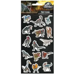 Jurassic World динозаври 3D пухкави стикери комплект 10x22см
