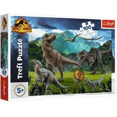 Jurassic World: Пъзел с динозаври от Jurassic Park 100 части - Trefl