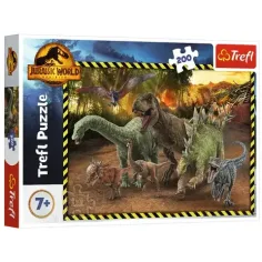 Jurassic World: Пъзел с динозаври от Jurassic Park 200 части - Trefl