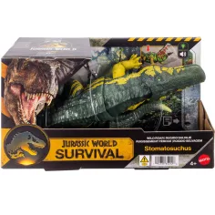 Jurassic World: Stomatosuchus атакуващ динозавър със звук и светлина – Mattel