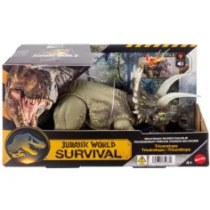 Jurassic World: Трицератопс атакуващ динозавър с звук и светлина – Mattel