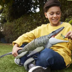 Jurassic World: Възраждане – Bite 'N Blast Mosasaurus фигура - Mattel изображение 5