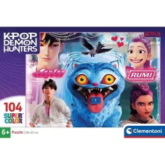 K-Pop демон ловци Derpy и приятели 104бр. SuperColor пъзел – Clementoni изображение 1