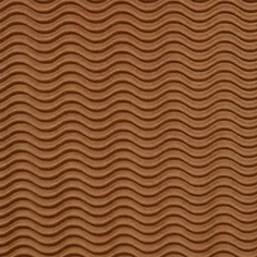 Кафяв декор 3D вълнообразен картон B2 50x70cm 1бр