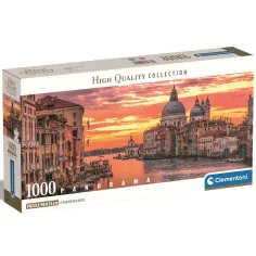 Канал Гранде, Венеция 1000 части HQC панорамна пъзел 98x33см - Clementoni