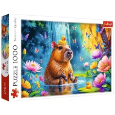 Капибара във водата 1000 части пъзел - Trefl