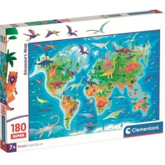 Карта на динозаврите 180 части Super пъзел - Clementoni