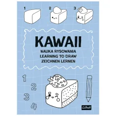 Kawaii училище за рисуване учи да рисуваш стъпка по стъпка работна тетрадка - Trefl
