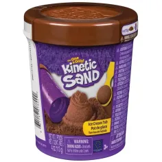 Kinetic Sand: Кутия за сладолед с кафява пясъчна глина - Spin Master