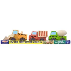 Комплект дървени строителни превозни средства - Melissa & Doug