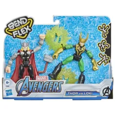 Комплект фигури Bend and Flex Thor срещу Loki - Hasbro