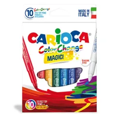 Комплект флумастери с променящи се цветове 9+1бр - Carioca