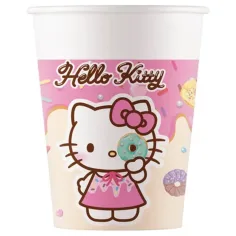 Комплект хартиени чаши Hello Kitty и Kuromi 8бр 200мл