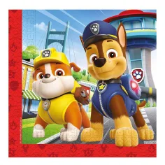 Комплект хартиени салфетки Paw Patrol – 2-слойни, 33x33 см, 20бр