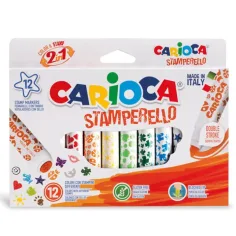 Комплект флумастери-печати 12бр - Carioca изображение 2