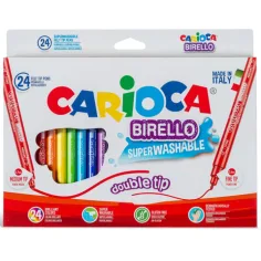 Комплект маркери с двойно острие 24бр - Carioca