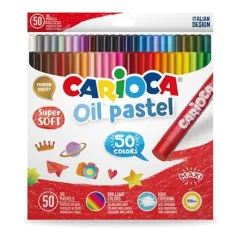 Комплект маслени пастели 50 броя - Carioca
