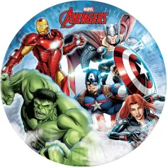 Комплект от 8 броя чинии за торта Avengers с диаметър 23 см