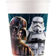 Комплект от 8 броя хартиени чаши Star Wars 200ml