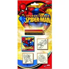 Комплект печати Spider-Man с 3 броя цветни моливи
