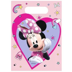 Комплект подаръчни торбички с Minnie Mouse мотив 6бр