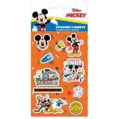 Комплект стикери с Mickey Mouse 8x12см на лист 5бр