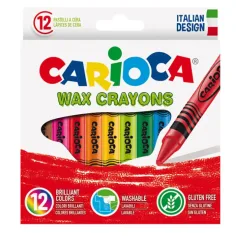 Комплект восъчни пастели 12бр - Carioca